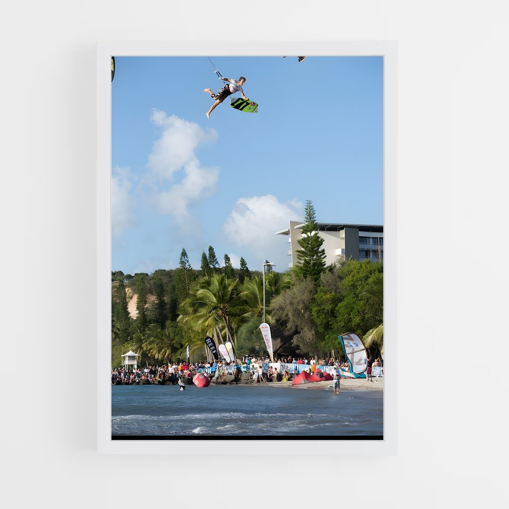 Poster L'Art du Cerf-Volant – affiche Kitesurf (vue 3)